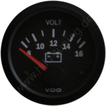 VDO Cockpit Vision Voltmeter 8 - 16 Volt 