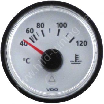 VDO Viewline Kühlwassertemperaturanzeige 40 - 120 Grad weiß 