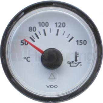 VDO Viewline Öltemperaturanzeige 50 - 150 Grad weiß 