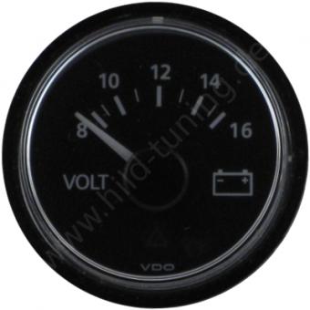 VDO Viewline Voltmeter 8 - 16 Volt schwarz 